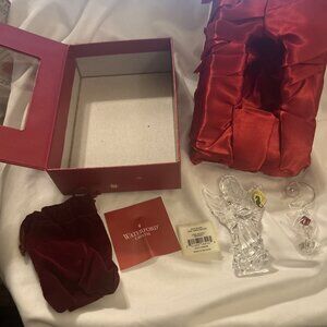 Waterford Led Crystal Angel 2015 Collection W/enhancer 4” Figurine Original Tags
